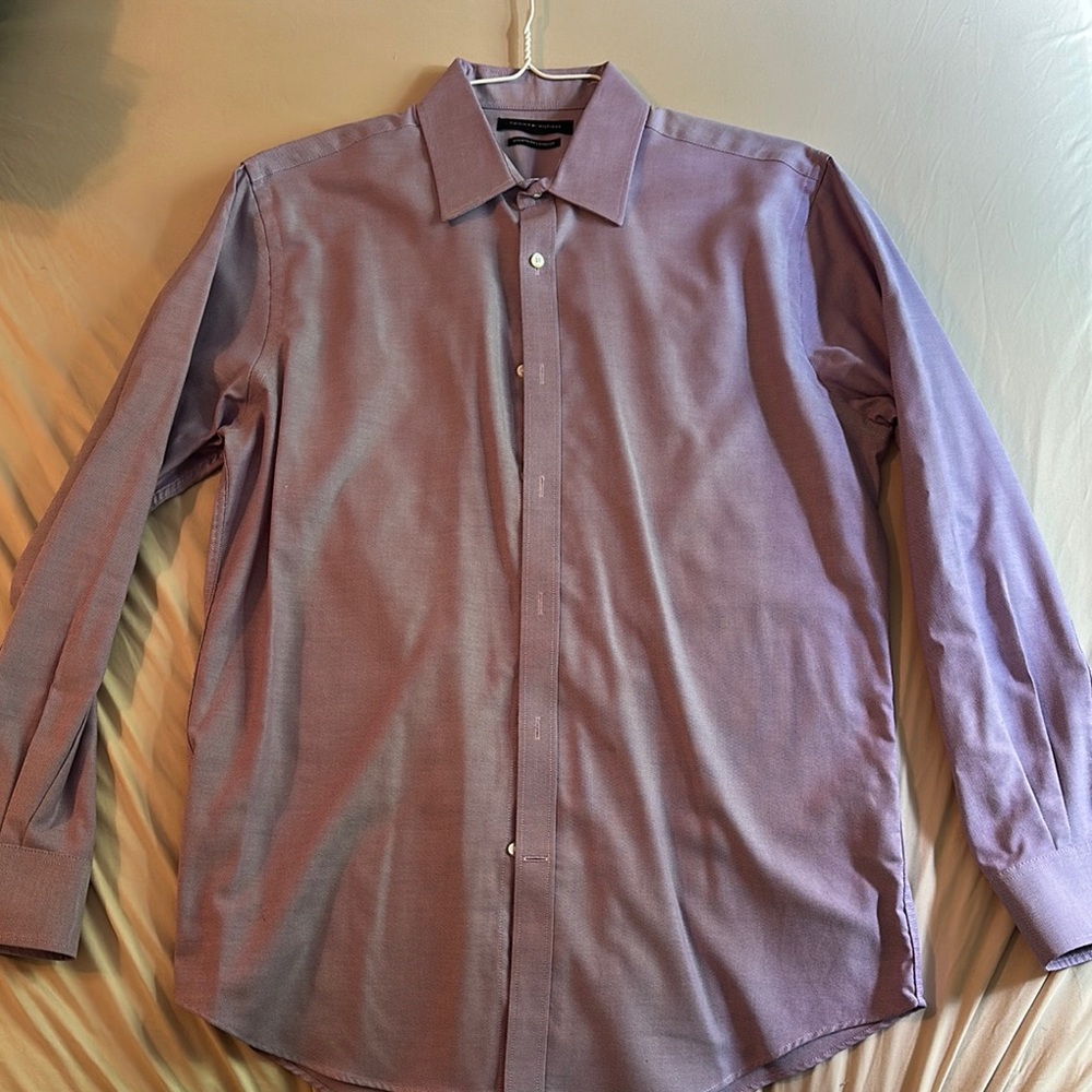 Tommy Hilfiger Lavender Dress Shirt
